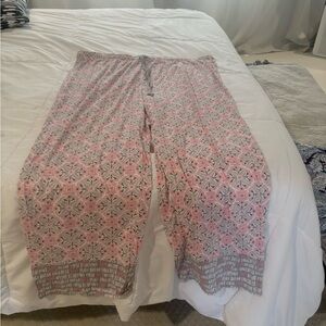 Jockey Pink and Gray Floral Lounge Pants, NWOT